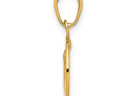 14K gold charm, alternate view