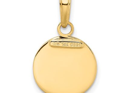 14K gold charm, another view
