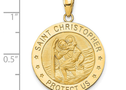 14k Saint Christopher Medal Pendant (Style M1484)