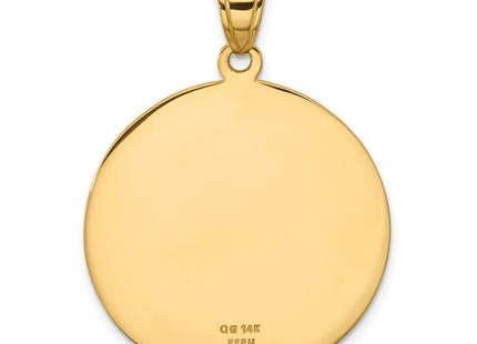14k Saint Christopher Medal Pendant (Style M1487)