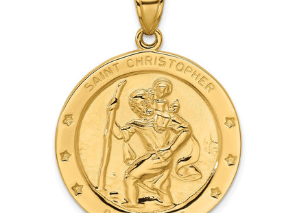 14k Saint Christopher Medal Pendant (Style M1487)