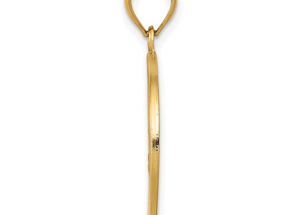 14K gold pendant, alternate view