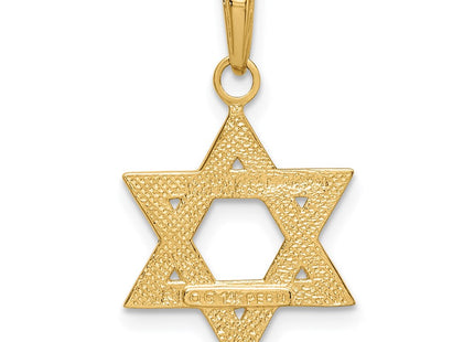 14K gold star charm, another view