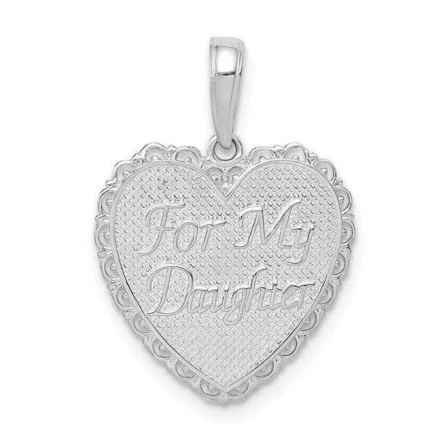 14k White Gold Pendants Style M175W - Classique Jewelry Inc.