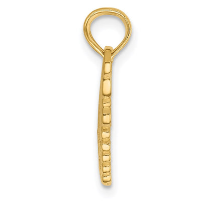 14K Polished 2 Piece Break Apart HE Who Holds The Key Charms, 17 x 23.5mm
