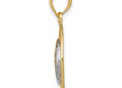 14k Yellow & Rhodium Jewelry Style M2204 - Classique Jewelry Inc.