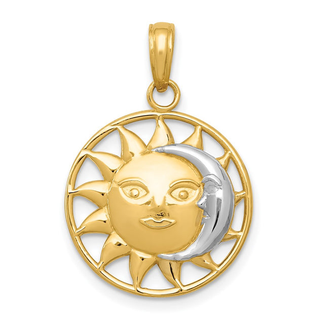 14k Yellow & Rhodium Jewelry Style M2204 - Classique Jewelry Inc.