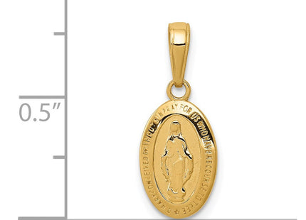 14k Miraculous Medal Charm (Style M2515)