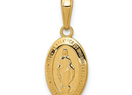 14k Miraculous Medal Charm (Style M2515)