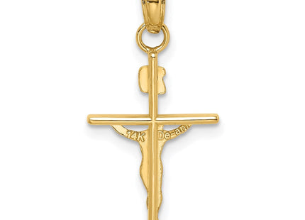 14k Two-tone INRI Crucifix Pendant (Style M2591)