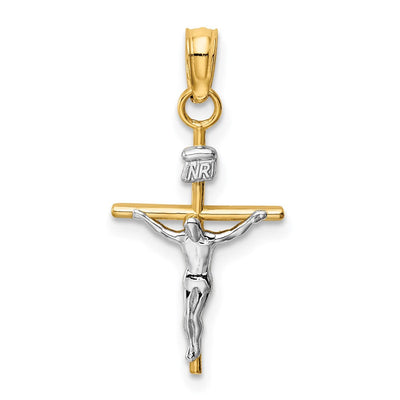 14K gold crucifix pendant