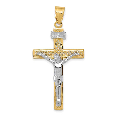 14K gold crucifix pendant