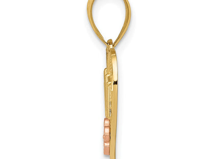 14k Two-tone Pendants Style M2692 - Classique Jewelry Inc.