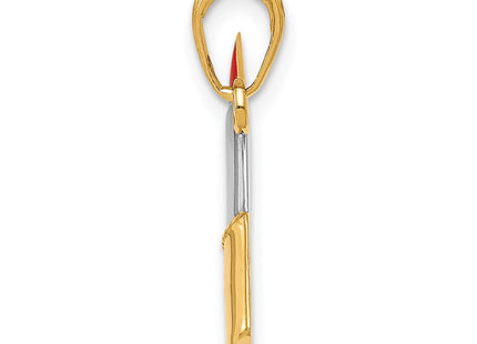 14k Yellow & Rhodium Jewelry Style M2779 - Classique Jewelry Inc.