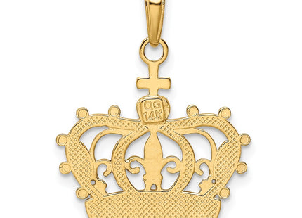 14k Yellow & Rhodium Pendants Style M2855 - Classique Jewelry Inc.