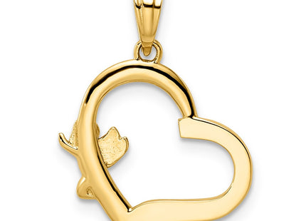 14k Yellow & Rhodium Pendants Style M2905 - Classique Jewelry Inc.