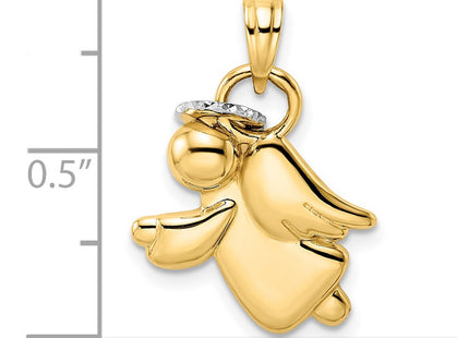 14k Yellow & Rhodium Pendants Style M2906 - Classique Jewelry Inc.