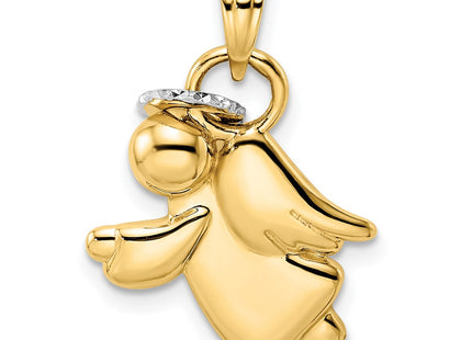 14k Yellow & Rhodium Pendants Style M2906 - Classique Jewelry Inc.