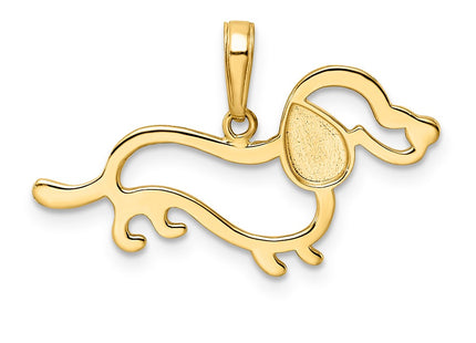 14k Yellow & Rhodium Pendants Style M2917 - Classique Jewelry Inc.