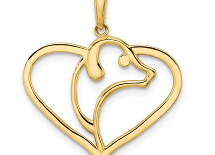 14k Yellow & Rhodium Pendants Style M2919 - Classique Jewelry Inc.