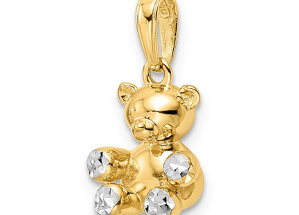 14k Yellow & Rhodium Pendants Style M2924 - Classique Jewelry Inc.