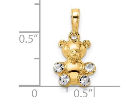 14k Yellow & Rhodium Pendants Style M2924 - Classique Jewelry Inc.
