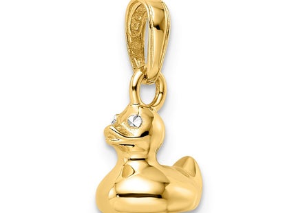 14k Yellow & Rhodium Pendants Style M2925 - Classique Jewelry Inc.