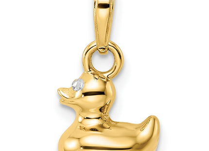 14k Yellow & Rhodium Pendants Style M2925 - Classique Jewelry Inc.