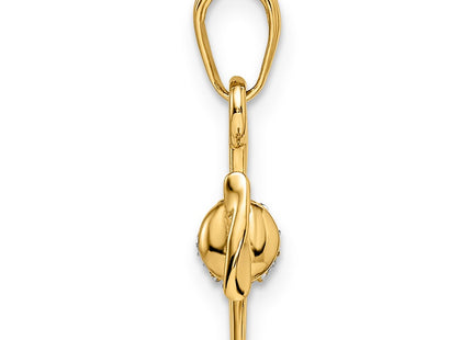 14k Yellow & Rhodium Pendants Style M2928 - Classique Jewelry Inc.