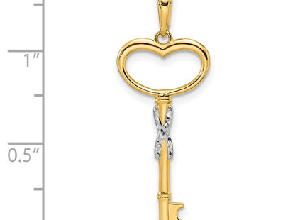 14k Yellow & Rhodium Pendants Style M2931 - Classique Jewelry Inc.