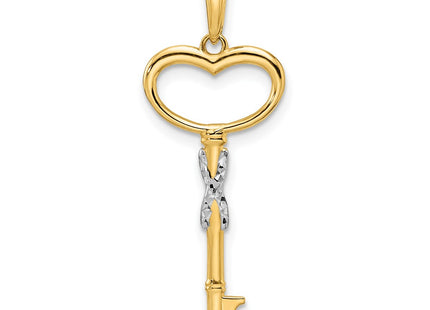 14k Yellow & Rhodium Pendants Style M2931 - Classique Jewelry Inc.