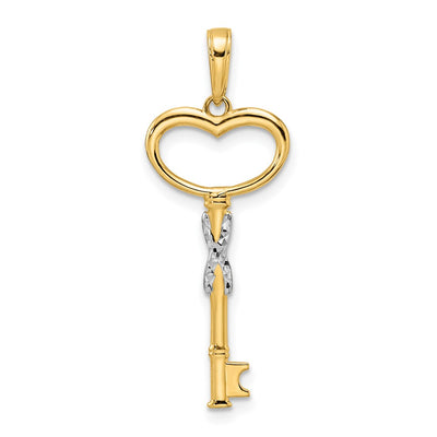 14K gold heart pendant