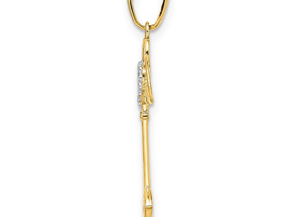 14k Yellow & Rhodium Pendants Style M2933 - Classique Jewelry Inc.