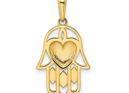 14k Yellow & Rhodium Pendants Style M2940 - Classique Jewelry Inc.