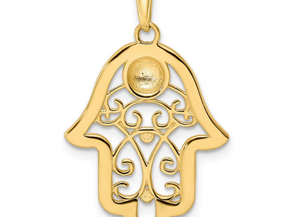 14k Yellow & Rhodium Pendants Style M2944 - Classique Jewelry Inc.