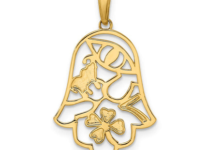 14k Yellow & Rhodium Pendants Style M2945 - Classique Jewelry Inc.