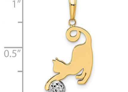 14k Yellow & Rhodium Pendants Style M2950 - Classique Jewelry Inc.
