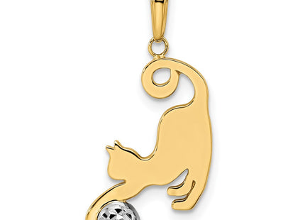 14k Yellow & Rhodium Pendants Style M2950 - Classique Jewelry Inc.