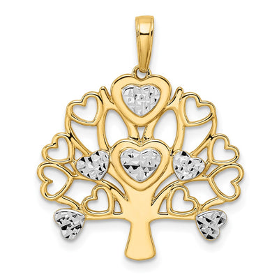 14K gold tree of life pendant