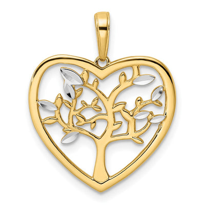 14K gold tree of life pendant