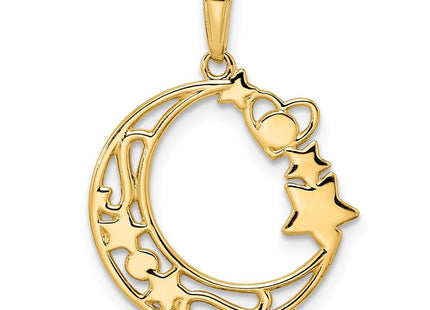 14k Yellow & Rhodium Pendants Style M2961 - Classique Jewelry Inc.