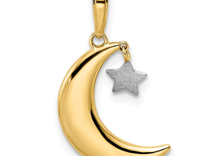 14k Yellow & Rhodium Pendants Style M2962 - Classique Jewelry Inc.