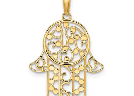 14k Yellow & Rhodium Pendants Style M2963 - Classique Jewelry Inc.