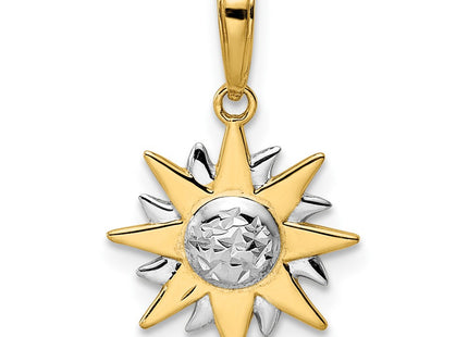 14k Yellow & Rhodium Pendants Style M2964 - Classique Jewelry Inc.