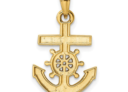 14k Yellow & Rhodium Pendants Style M2974 - Classique Jewelry Inc.