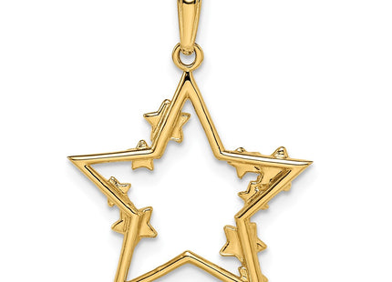 14k Yellow & Rhodium Pendants Style M2978 - Classique Jewelry Inc.