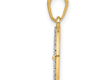 14k Yellow & Rhodium Pendants Style M2990 - Classique Jewelry Inc.