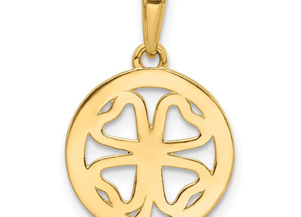 14k Yellow & Rhodium Pendants Style M2990 - Classique Jewelry Inc.