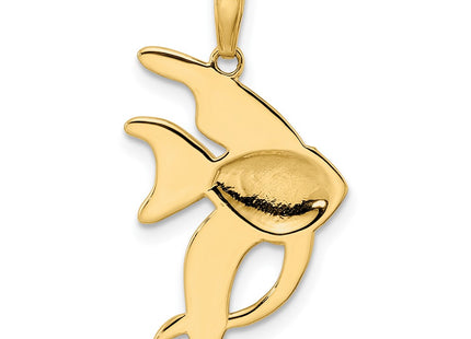 14k Yellow & Rhodium Pendants Style M2994 - Classique Jewelry Inc.