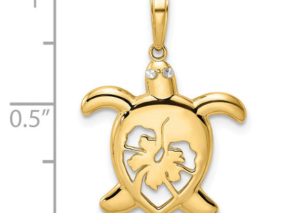 14k Yellow & Rhodium Pendants Style M2996 - Classique Jewelry Inc.